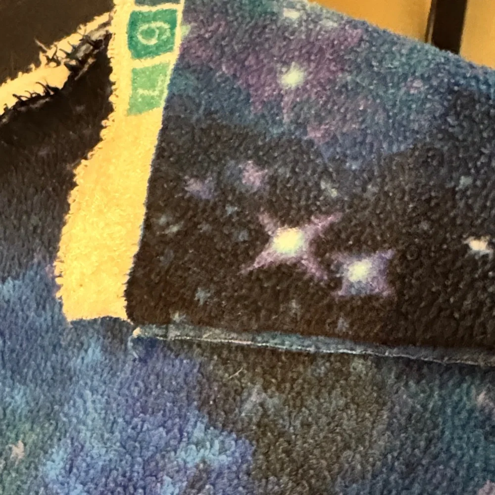 Small Pets Bedding Fleece Blanket - Blue Galaxy Print- Guinea pig cage liner